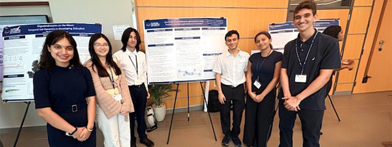 Students enrolled in the research-intensive course MAT 4916: Symmetric Structures participate in the Florida Atlantic University&rsquo;s 16th Annual Undergraduate Research Symposium